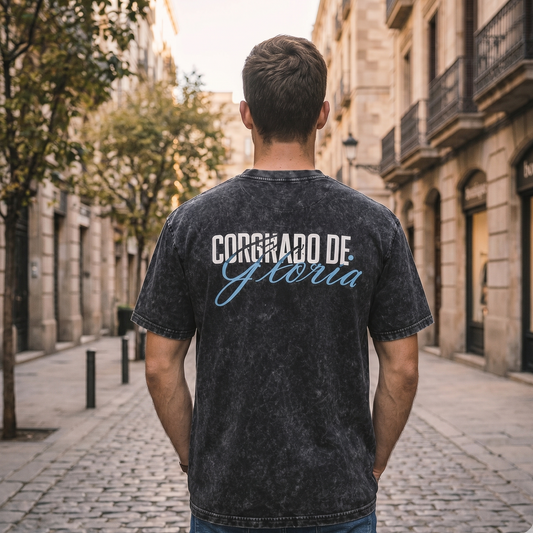 "Coronados de Gloria" – Argentiina-erikoispainos (Tummanharmaa)