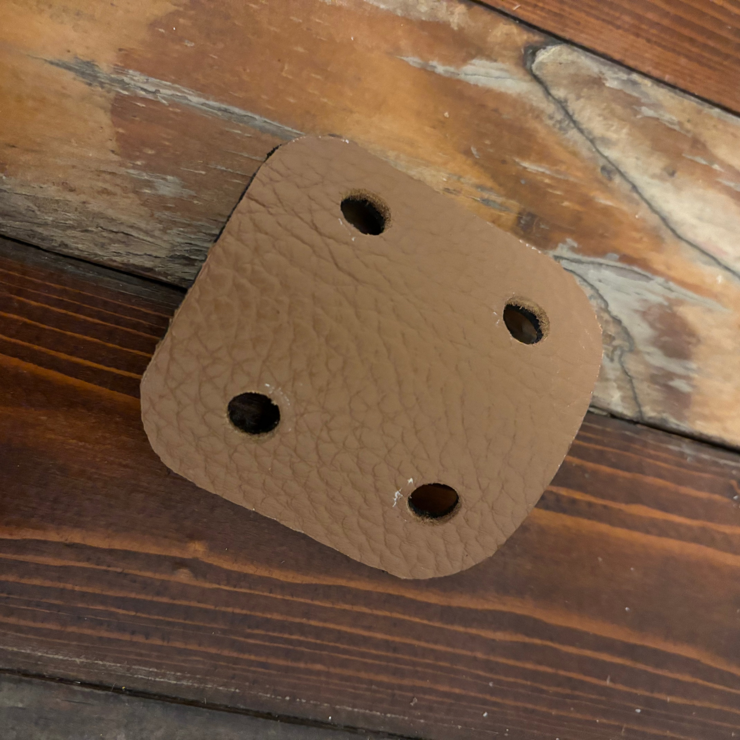Leather knitting needle case