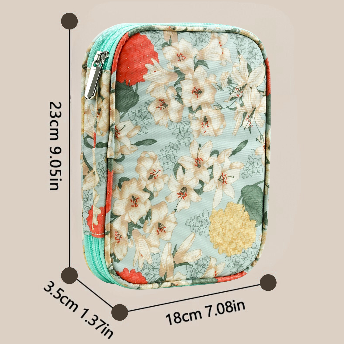 Knitting Needles Storage Bag, Waterproof Knitting Kit Organizer Case- villama