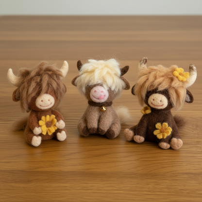 Huovutus askartelusarja, 3 Highland Cows