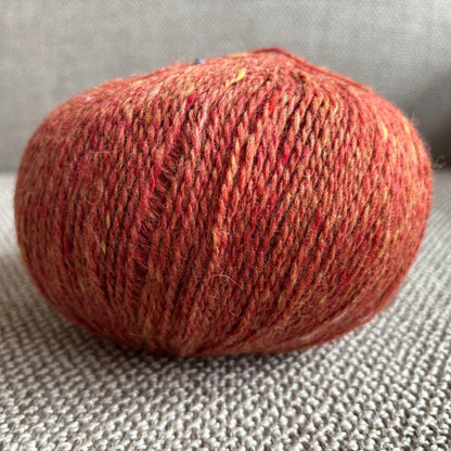 Inca Alpaca Tweed Yarn – 100% Alpaca, Worsted Weight- orange - villama