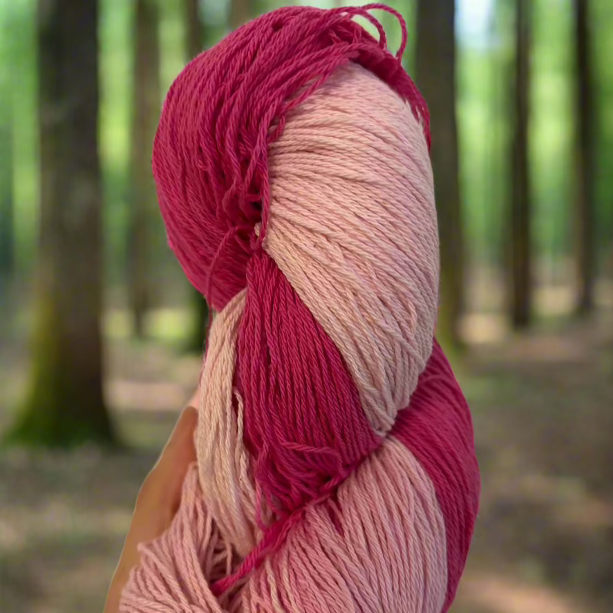 Minni-cotton-yarn-hand-dyed-pink