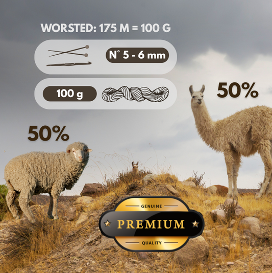 Pehmeä laama & merinovilla Worsted yarn – soft, warm and natural blend from Villama- INFO