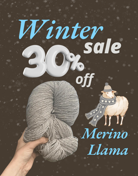 -30% Ale |  Luonnollinen Merino Laamalanka - DK