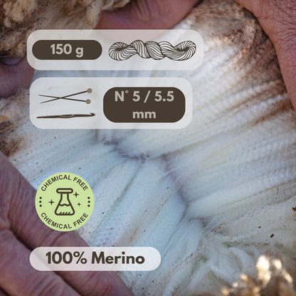 SULO - Merino Single-ply yarn organic