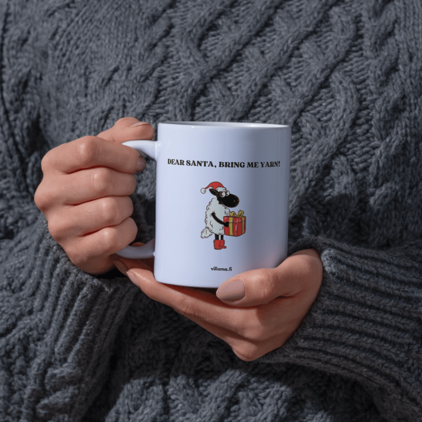 mug: dear santa, bring me yarn!